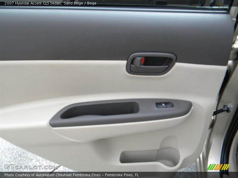 Door Panel of 2007 Accent GLS Sedan