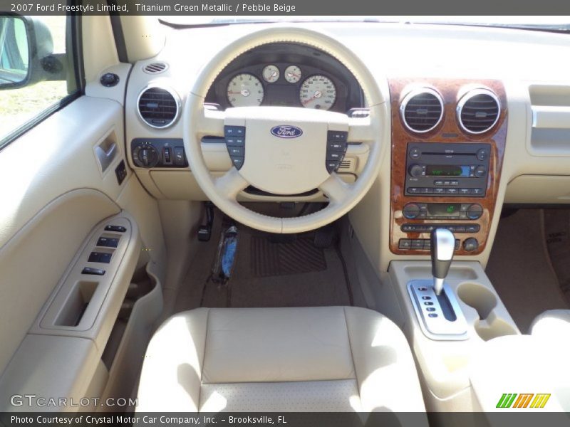 Titanium Green Metallic / Pebble Beige 2007 Ford Freestyle Limited