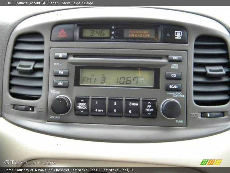 Audio System of 2007 Accent GLS Sedan