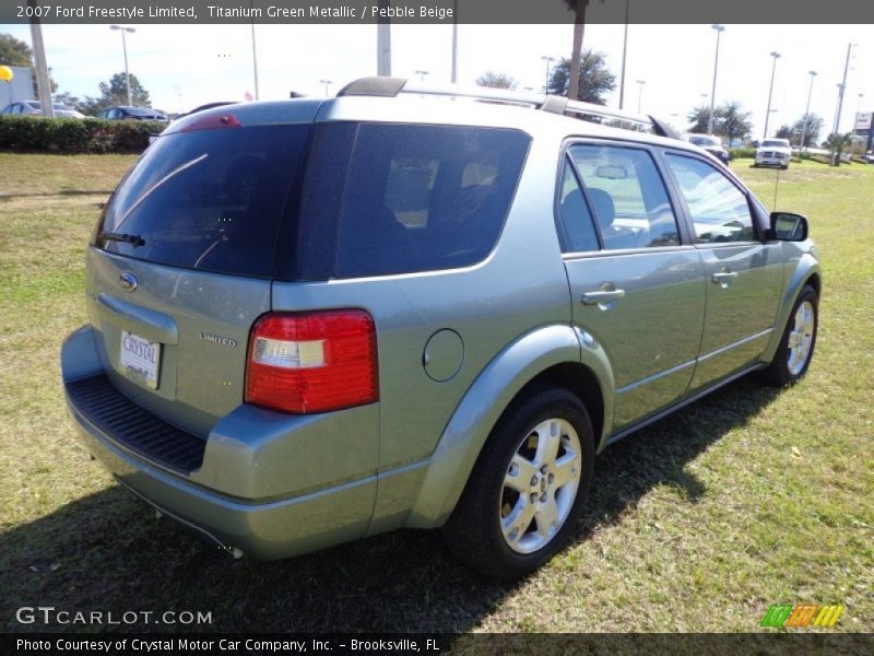 Titanium Green Metallic / Pebble Beige 2007 Ford Freestyle Limited