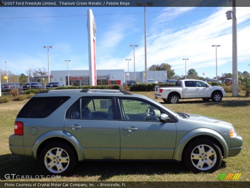 Titanium Green Metallic / Pebble Beige 2007 Ford Freestyle Limited