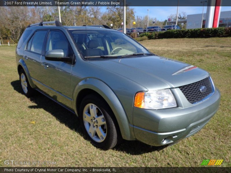 Titanium Green Metallic / Pebble Beige 2007 Ford Freestyle Limited