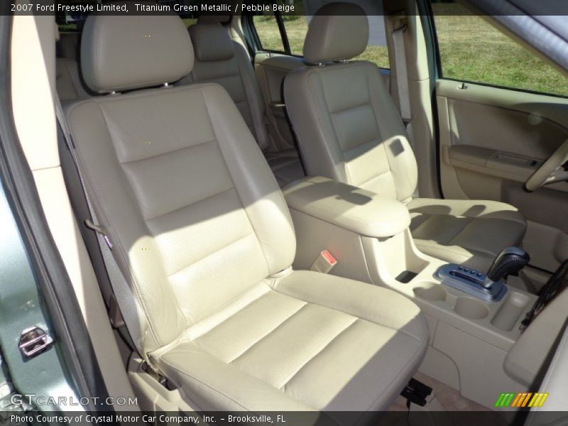 Titanium Green Metallic / Pebble Beige 2007 Ford Freestyle Limited