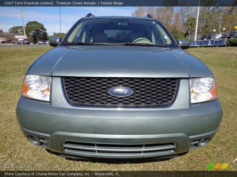 Titanium Green Metallic / Pebble Beige 2007 Ford Freestyle Limited