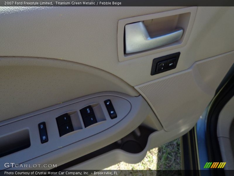 Titanium Green Metallic / Pebble Beige 2007 Ford Freestyle Limited