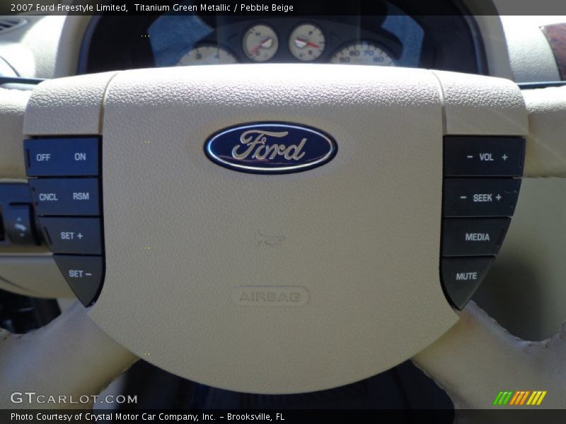 Titanium Green Metallic / Pebble Beige 2007 Ford Freestyle Limited