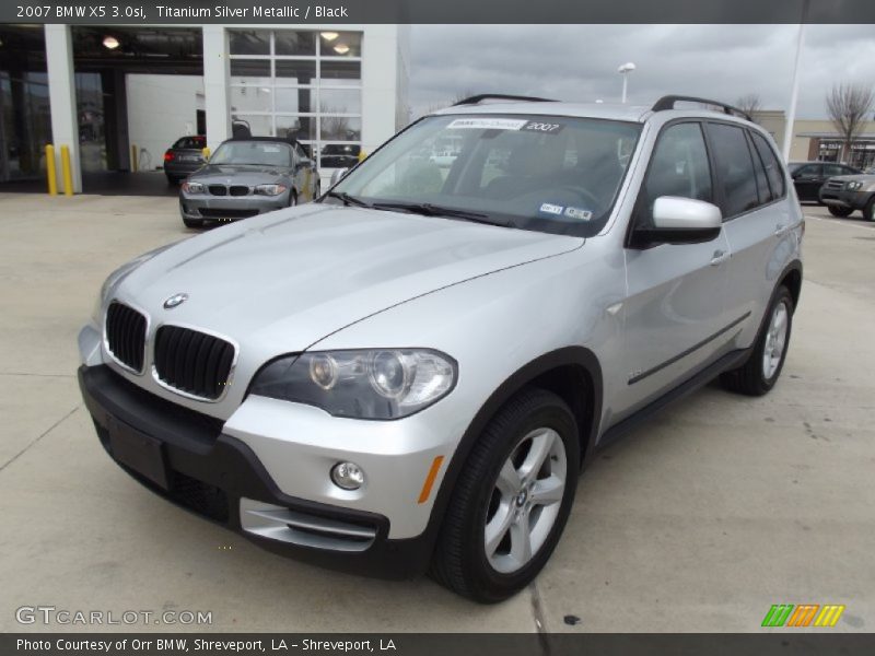 Titanium Silver Metallic / Black 2007 BMW X5 3.0si