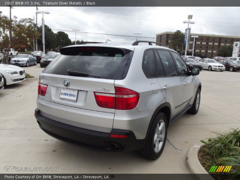 Titanium Silver Metallic / Black 2007 BMW X5 3.0si