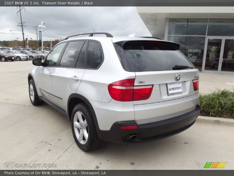 Titanium Silver Metallic / Black 2007 BMW X5 3.0si