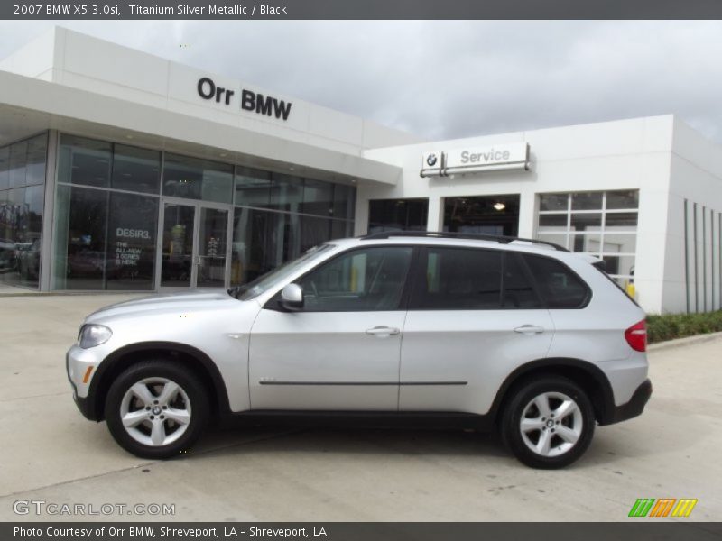 Titanium Silver Metallic / Black 2007 BMW X5 3.0si