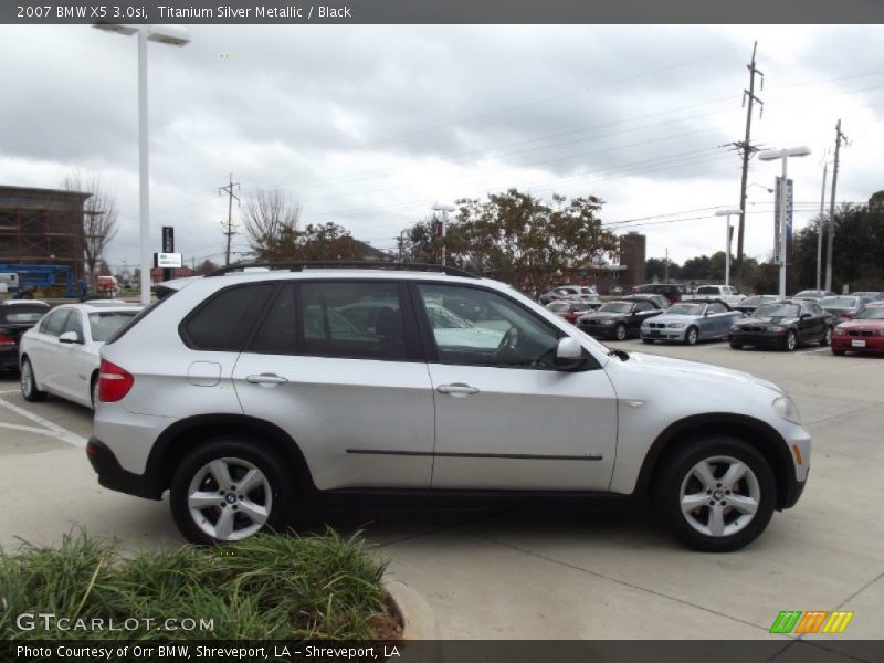 Titanium Silver Metallic / Black 2007 BMW X5 3.0si