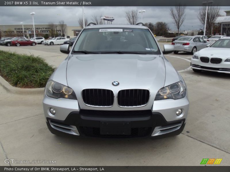 Titanium Silver Metallic / Black 2007 BMW X5 3.0si