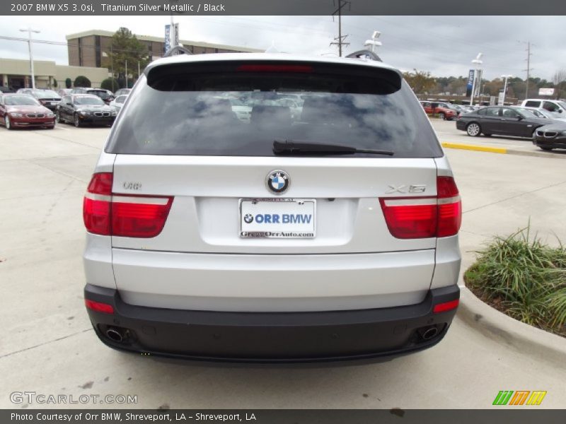 Titanium Silver Metallic / Black 2007 BMW X5 3.0si