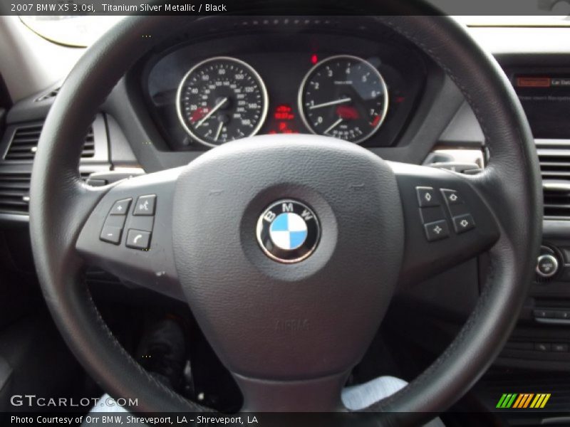 Titanium Silver Metallic / Black 2007 BMW X5 3.0si