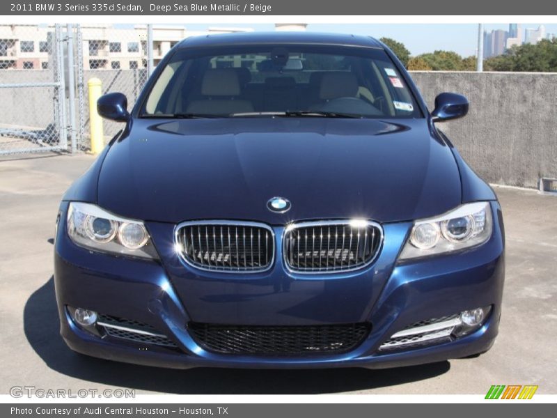 Deep Sea Blue Metallic / Beige 2011 BMW 3 Series 335d Sedan