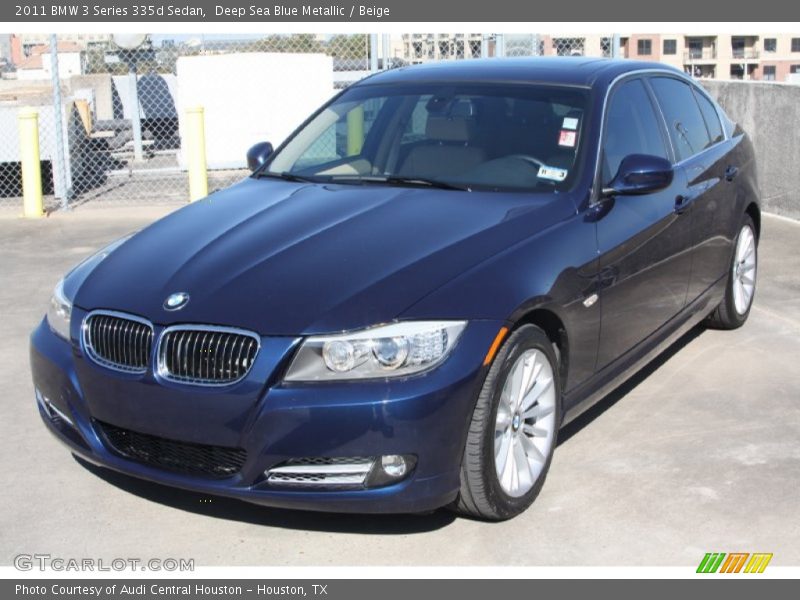 Deep Sea Blue Metallic / Beige 2011 BMW 3 Series 335d Sedan