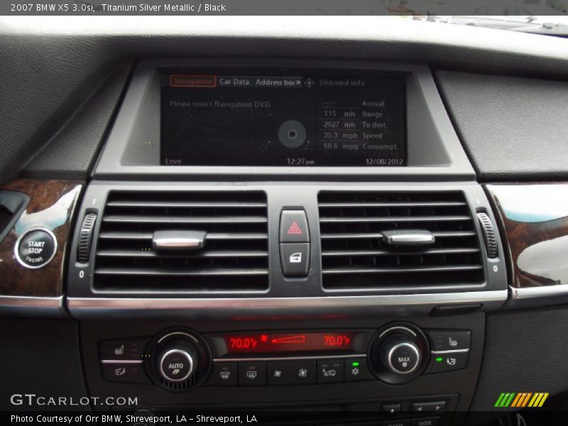 Titanium Silver Metallic / Black 2007 BMW X5 3.0si