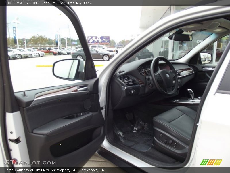 Titanium Silver Metallic / Black 2007 BMW X5 3.0si
