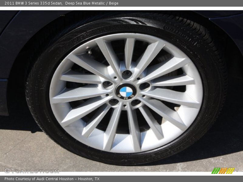 Deep Sea Blue Metallic / Beige 2011 BMW 3 Series 335d Sedan