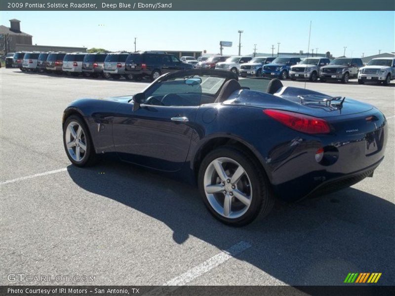 Deep Blue / Ebony/Sand 2009 Pontiac Solstice Roadster