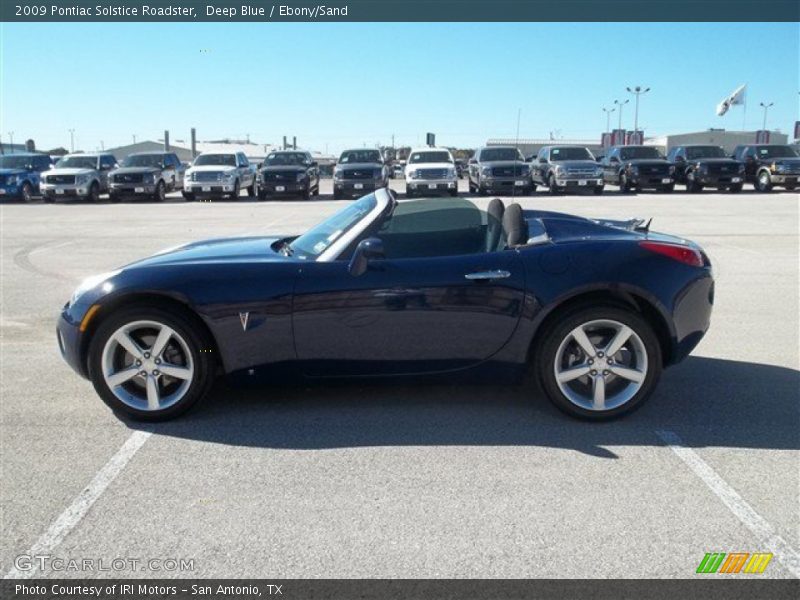 Deep Blue / Ebony/Sand 2009 Pontiac Solstice Roadster