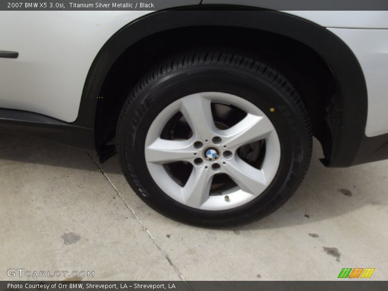 Titanium Silver Metallic / Black 2007 BMW X5 3.0si