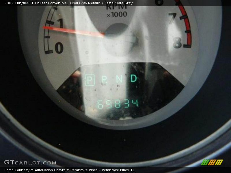 Opal Gray Metallic / Pastel Slate Gray 2007 Chrysler PT Cruiser Convertible