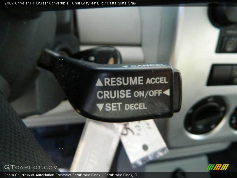 Controls of 2007 PT Cruiser Convertible