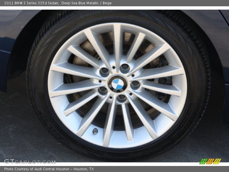 Deep Sea Blue Metallic / Beige 2011 BMW 3 Series 335d Sedan