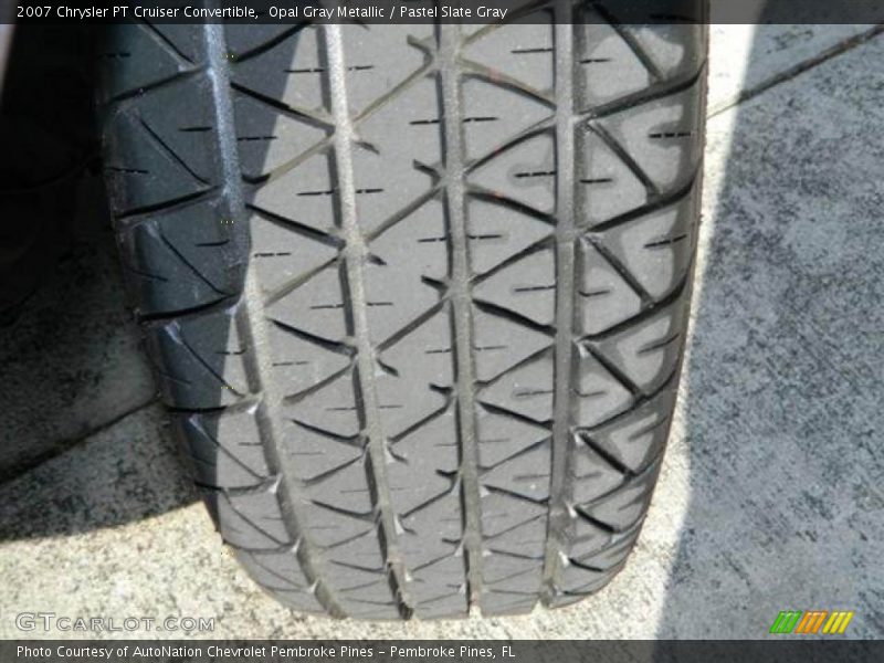 Opal Gray Metallic / Pastel Slate Gray 2007 Chrysler PT Cruiser Convertible