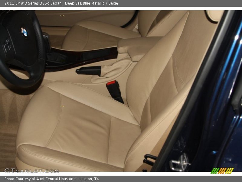 Deep Sea Blue Metallic / Beige 2011 BMW 3 Series 335d Sedan