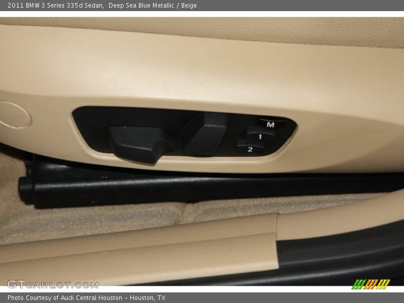 Deep Sea Blue Metallic / Beige 2011 BMW 3 Series 335d Sedan
