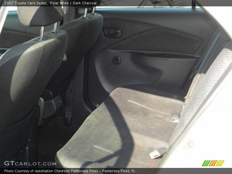 Polar White / Dark Charcoal 2007 Toyota Yaris Sedan