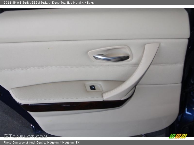 Deep Sea Blue Metallic / Beige 2011 BMW 3 Series 335d Sedan