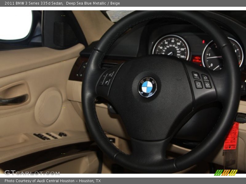 Deep Sea Blue Metallic / Beige 2011 BMW 3 Series 335d Sedan