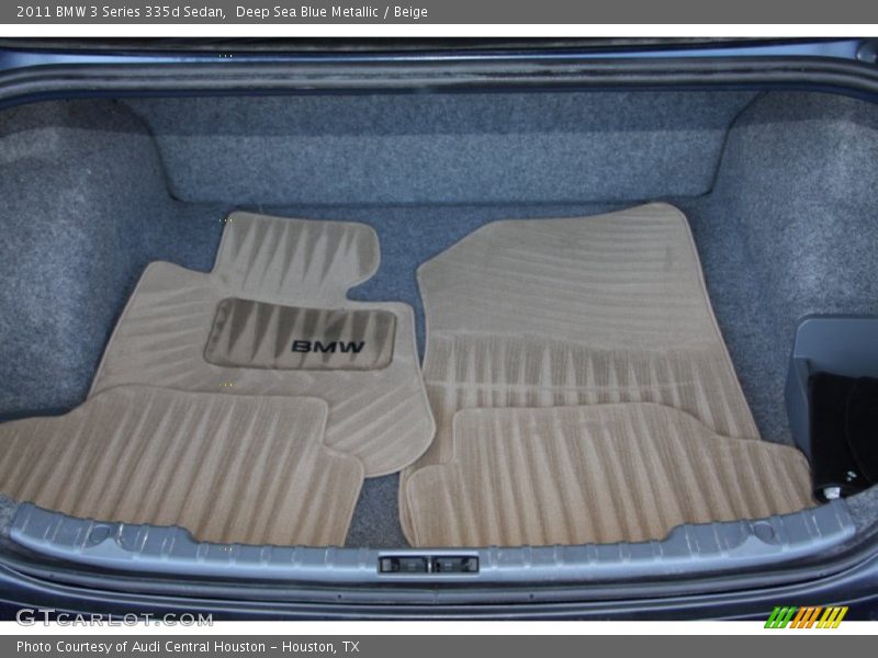 Deep Sea Blue Metallic / Beige 2011 BMW 3 Series 335d Sedan