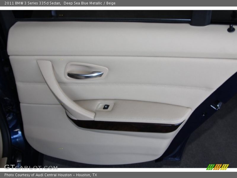 Deep Sea Blue Metallic / Beige 2011 BMW 3 Series 335d Sedan