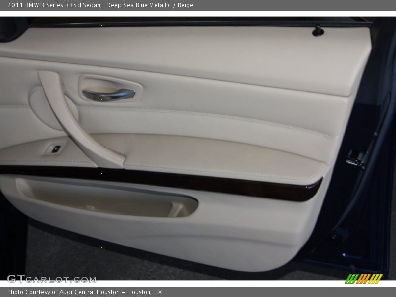 Deep Sea Blue Metallic / Beige 2011 BMW 3 Series 335d Sedan