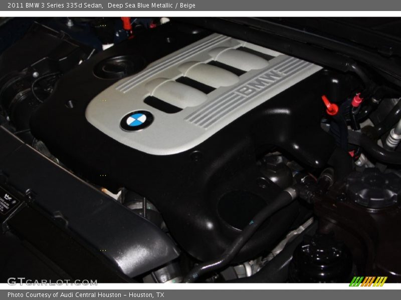 Deep Sea Blue Metallic / Beige 2011 BMW 3 Series 335d Sedan