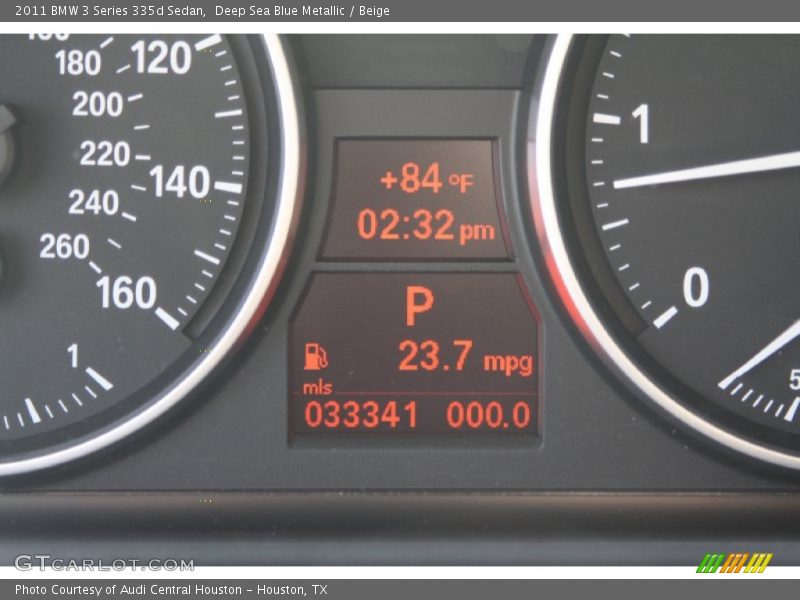 Deep Sea Blue Metallic / Beige 2011 BMW 3 Series 335d Sedan