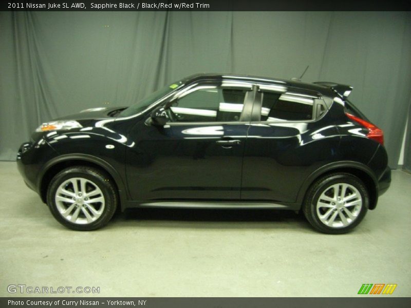 Sapphire Black / Black/Red w/Red Trim 2011 Nissan Juke SL AWD