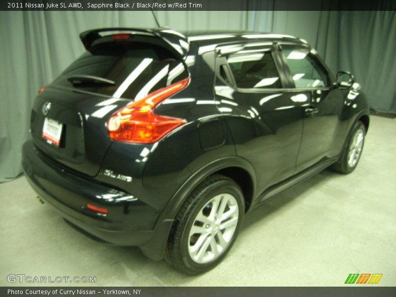Sapphire Black / Black/Red w/Red Trim 2011 Nissan Juke SL AWD