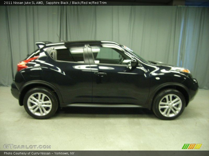 Sapphire Black / Black/Red w/Red Trim 2011 Nissan Juke SL AWD