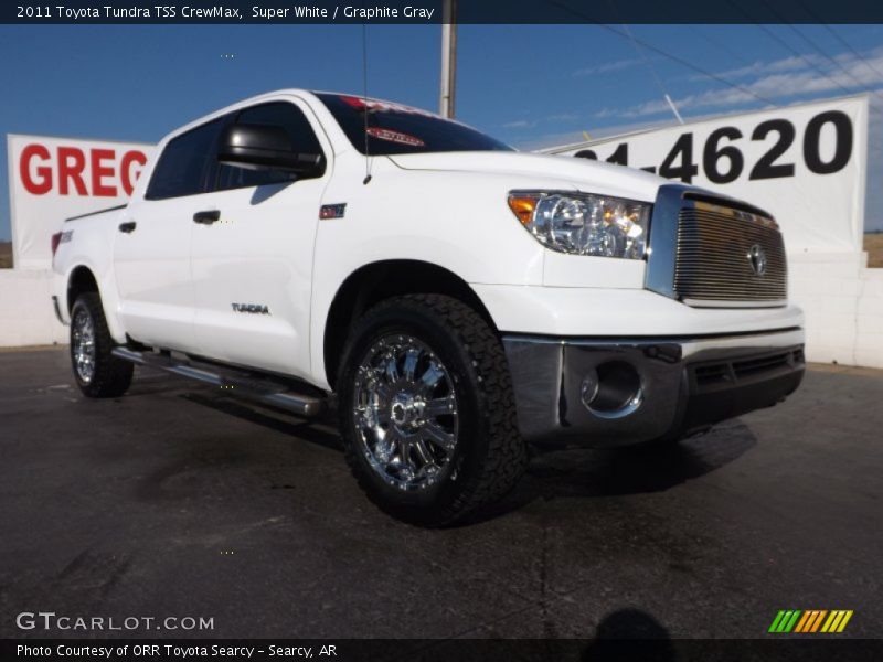 Super White / Graphite Gray 2011 Toyota Tundra TSS CrewMax