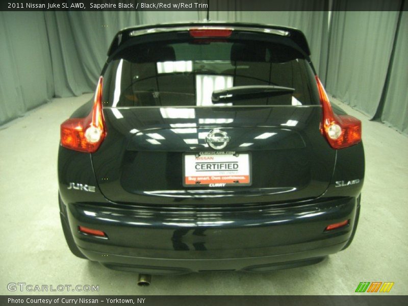 Sapphire Black / Black/Red w/Red Trim 2011 Nissan Juke SL AWD