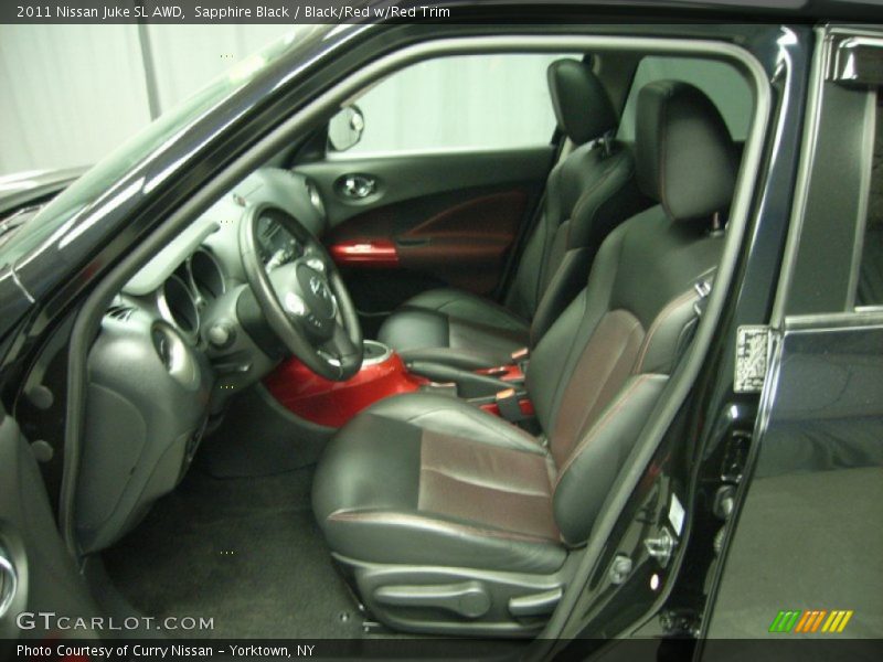 Sapphire Black / Black/Red w/Red Trim 2011 Nissan Juke SL AWD