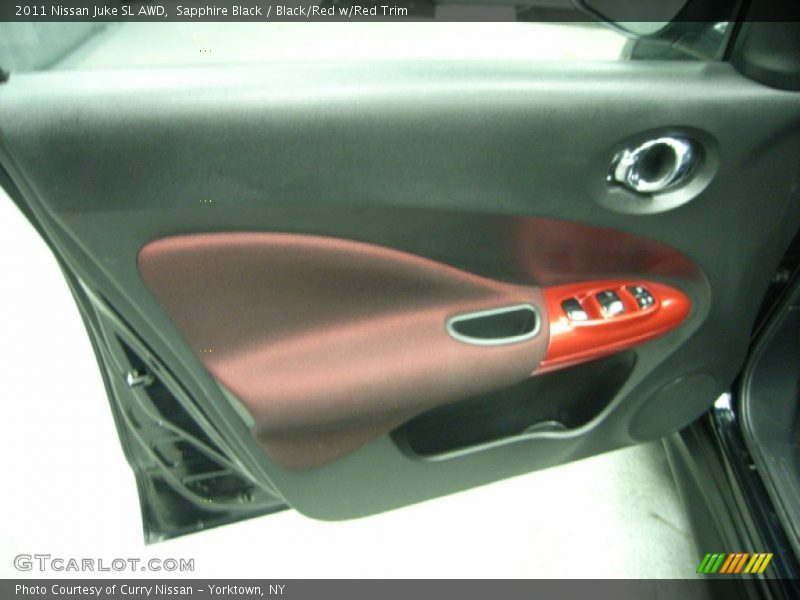 Sapphire Black / Black/Red w/Red Trim 2011 Nissan Juke SL AWD