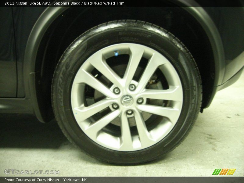 Sapphire Black / Black/Red w/Red Trim 2011 Nissan Juke SL AWD