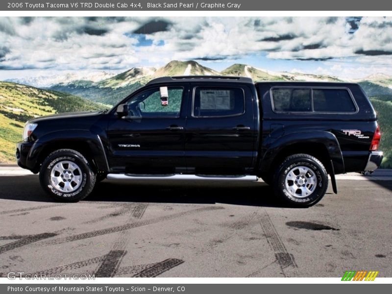 Black Sand Pearl / Graphite Gray 2006 Toyota Tacoma V6 TRD Double Cab 4x4