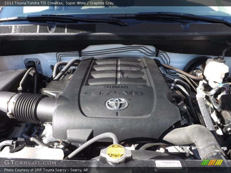 Super White / Graphite Gray 2011 Toyota Tundra TSS CrewMax